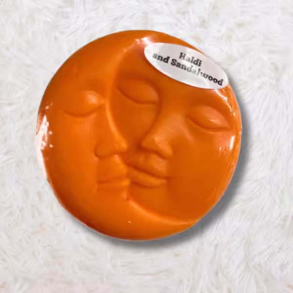Haldi and Sandalwood Face Design Soap