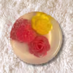 Red and yellow rose | love sign | double layer