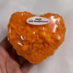 Haldi and Sandalwood flower Love Sign Soap