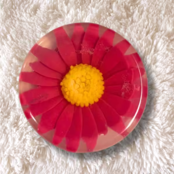 yellow center flower double layer