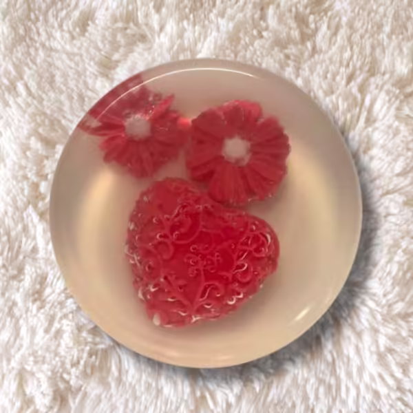 love sign with flower double layer